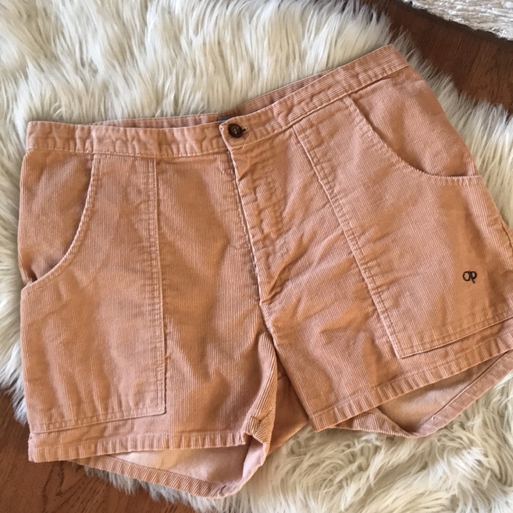 Vintage OP corduroy shorts tan